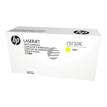 HP Toner-Kartusche Contract (nur für Vertragskunden) gelb (C9732AC, 645AC)