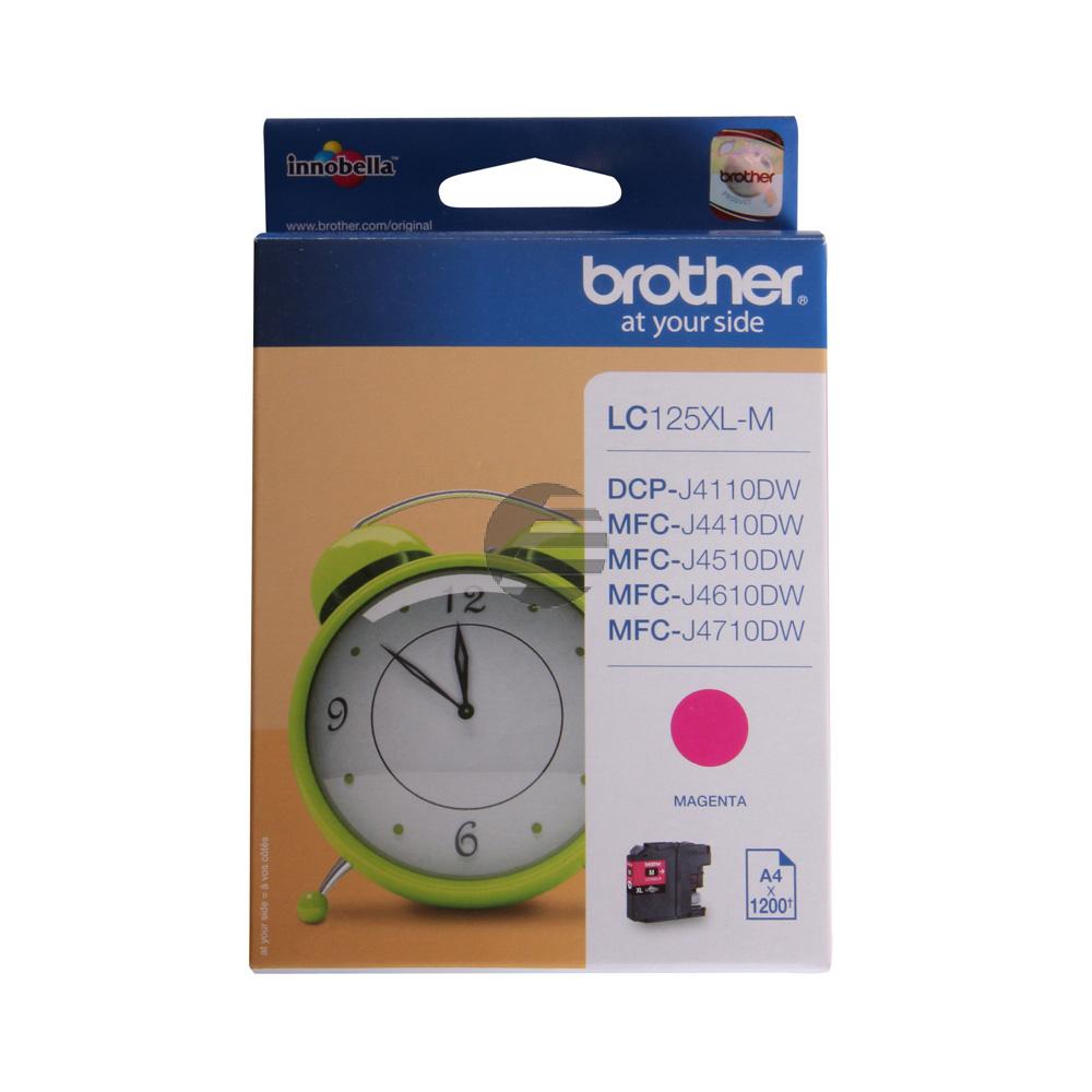 Brother Tintenpatrone magenta HC (LC-125XLM)