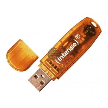 INTENSO USB STICK 2.0 64GB ORANGE 3502490 Rainbow Line