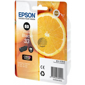 Epson Tintenpatrone with secure photo schwarz (C13T33414012, T3341)