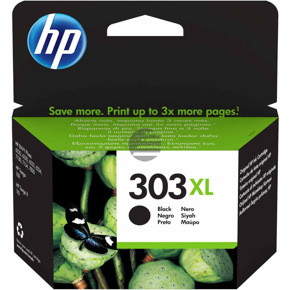 HP Tintendruckkopf schwarz HC (T6N04AE#301, 303XL)
