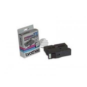 Brother Schriftbandkassette weiß/schwarz (TX-335)