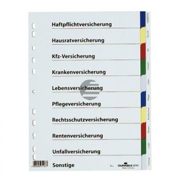 Durable Versicherungsregister A4 farbiger Ablauf