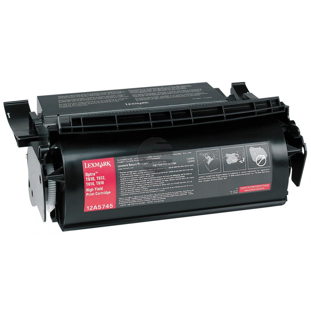 Lexmark Toner-Kartusche schwarz HC (12A5745)