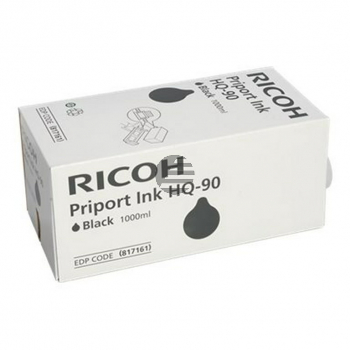 Ricoh Tintenpatrone 6 x schwarz (817161, HQ90)