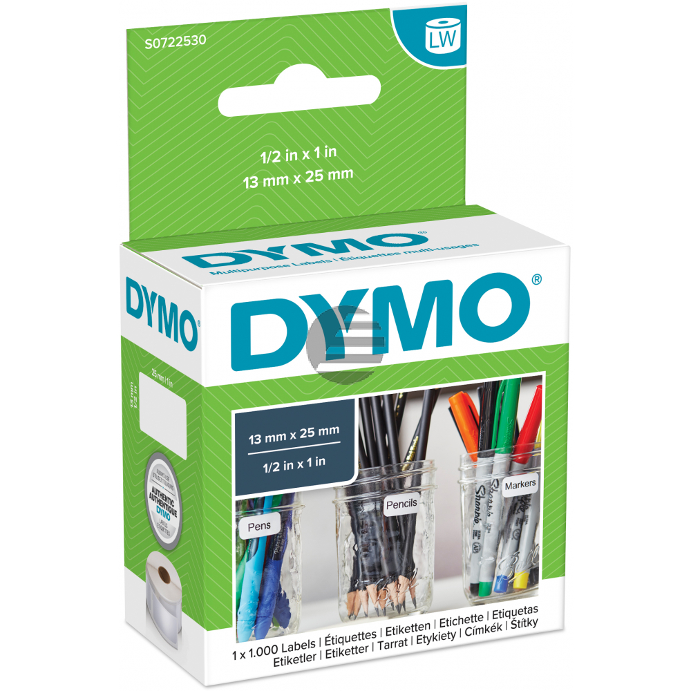 Dymo Vielzweck-Etiketten (weiß) 1 X 1.000 (S0722530, 11353)