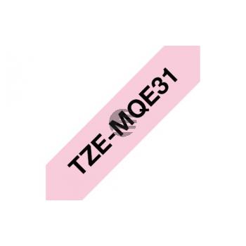 Brother Schriftbandkassette schwarz/pink (TZEMQE31)