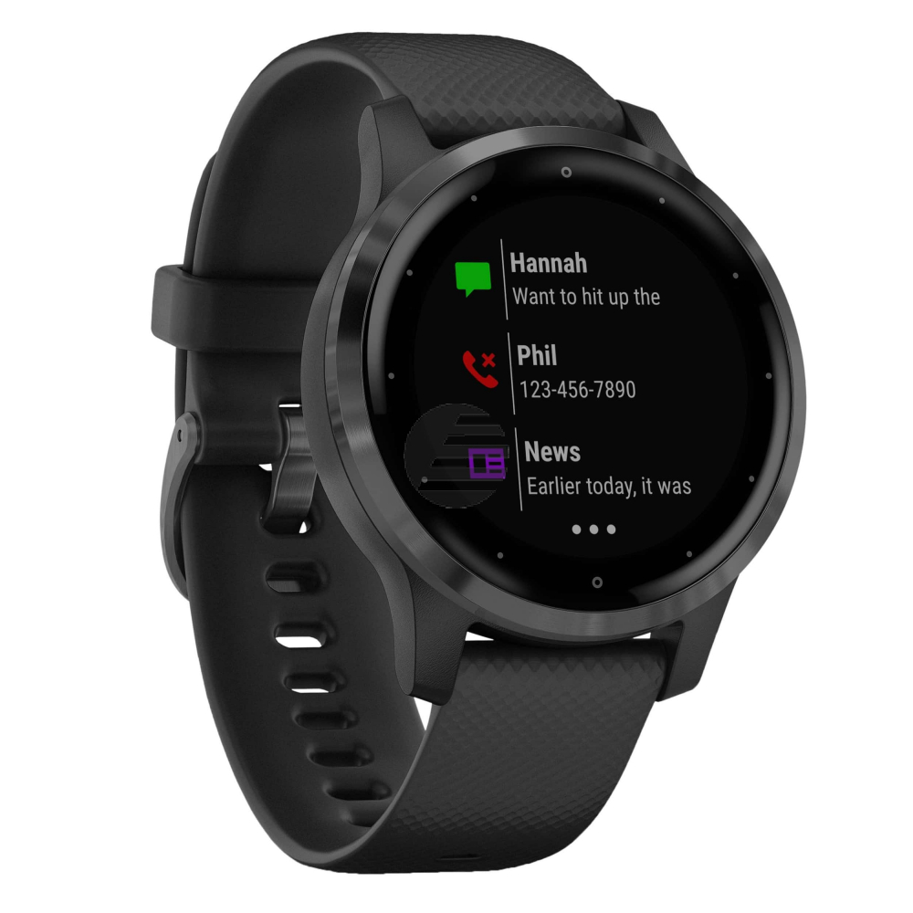 Garmin vivoactive 4 GPS-Fitness-Smartwatch dunkelgrau/silber
