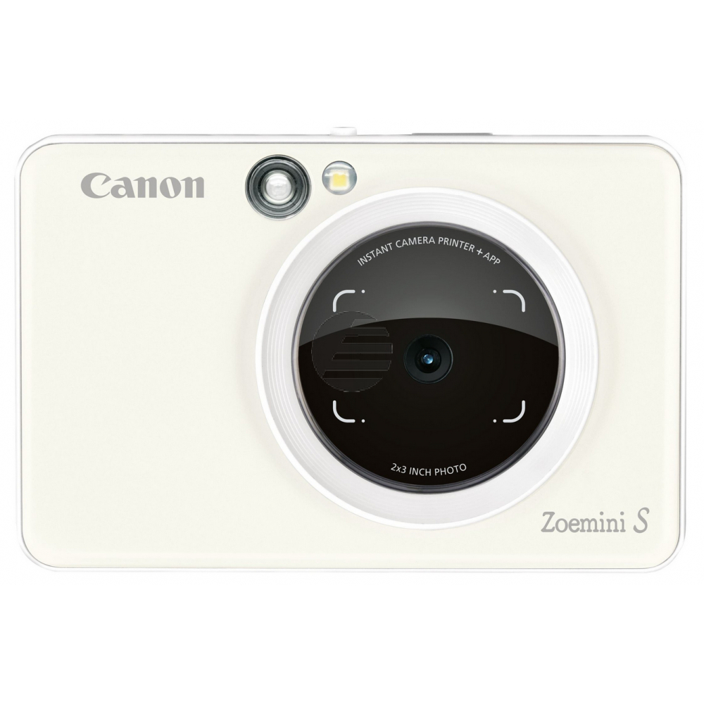 Canon Zoemini S - Digitalkamera - Kompaktkamera mit PhotoPrinter - 8.0 MPix - Bluetooth, NFC - Pearl White