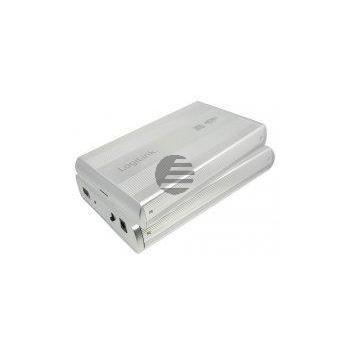 LogiLink Festplattengehäuse 3,5 Zoll S-ATA USB 3.0 Alu, schwarz