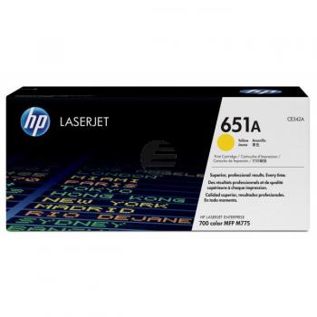 HP Toner-Kartusche gelb (CE342A, 651A)