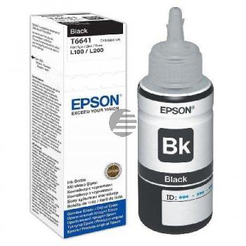 Epson Tintennachfüllfläschchen schwarz (C13T664140, 664)