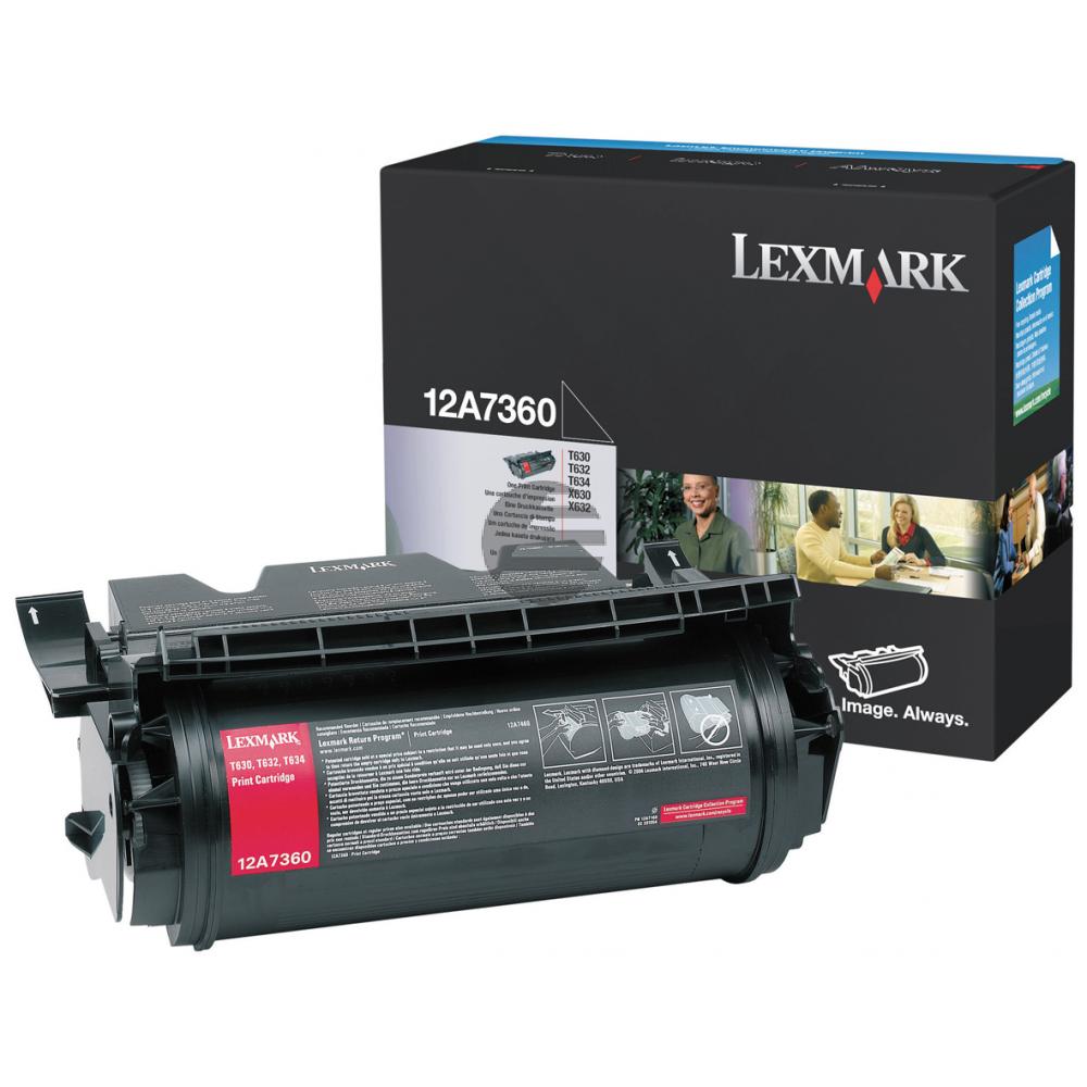 Lexmark Toner-Kartusche schwarz (12A7360)