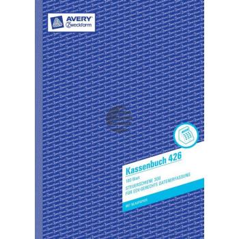 AZ EDV-Kassenbuch 426 A4 hoch weiß Inh.100 Blatt Avery Zweckform