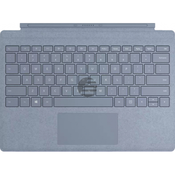 Microsoft Surface Pro Signature Type Cover - Tastatur - mit Trackpad - hinterleuchtet - Deutsch - Eisblau - für Surface Pro 7