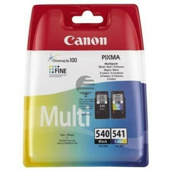 Canon Tintenpatrone cyan/magenta/gelb, schwarz, schwarz/farbig (5225B007, CL-541, PG-540)