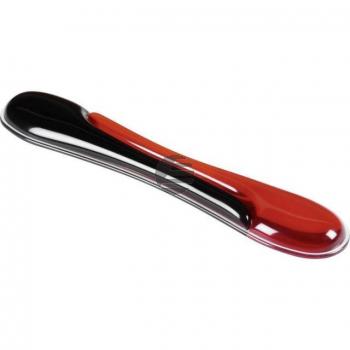 Acco Handgelenkauflage rot/schwarz Softgel/Kunststoff 525 x 100 x 35mm
