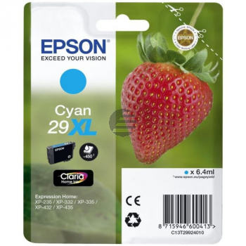 Epson Tintenpatrone cyan HC (C13T29924022, T2992)