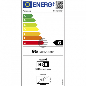 Panasonic TX-58JXW834, 58'' Ultra HD Android TV, schwarz