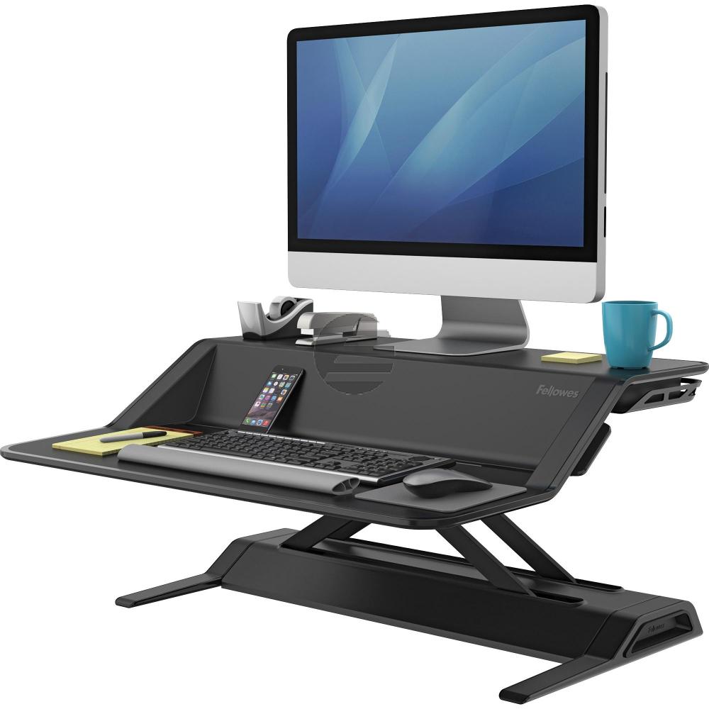Fellowes Schreibtisch Sitz-Steh Workstation schwarz (0007901)