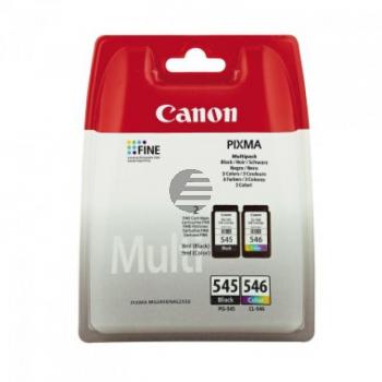 Canon Tintenpatrone cyan/magenta/gelb, schwarz (8287B006, CL-546, PG-545)