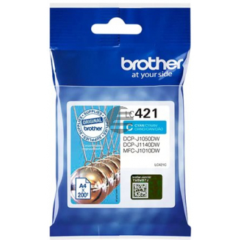 Brother Tintenpatrone cyan (LC-421C)