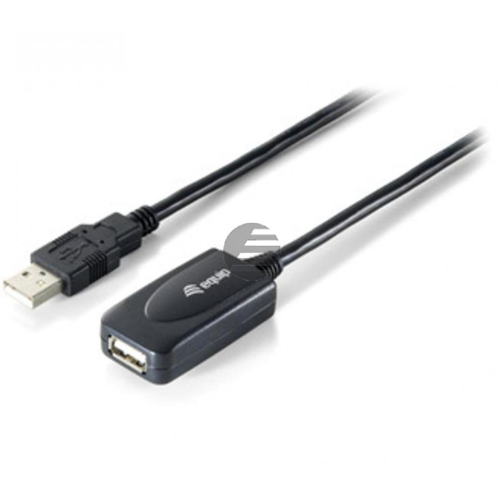Equip USB2.0 akt. Verlängerung 5 m schwarz mit Signalverstärker