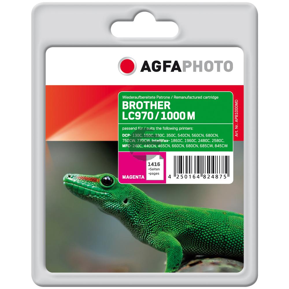 Agfaphoto Tintenpatrone magenta (APB1000MD) ersetzt LC-1000M, LC-970M
