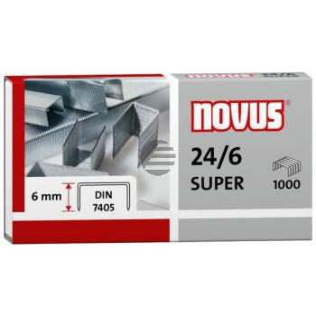 Novus Heftklammern 24/6 Super Inh.1000