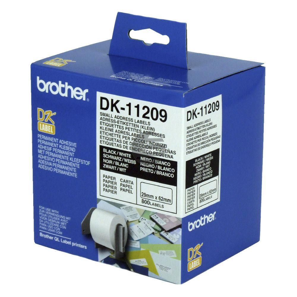 Brother Adress-Etiketten weiß (DK-11209)