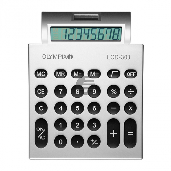 OLYMPIA LCD308 TASCHENRECHNER SILBER 941911007 8stelliges Display