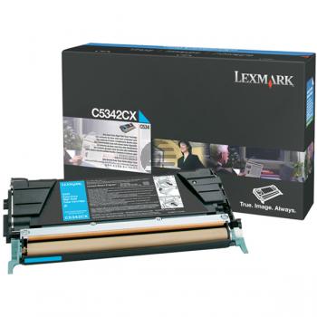 Lexmark Toner-Kartusche cyan HC plus (C5342CX)
