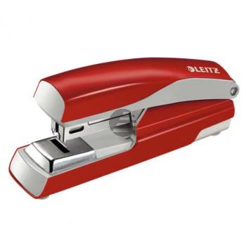 Leitz Heftgerät 5505 rot Flat-Clinch manuell 3,0 mm/30 Blatt 24/6 26/6