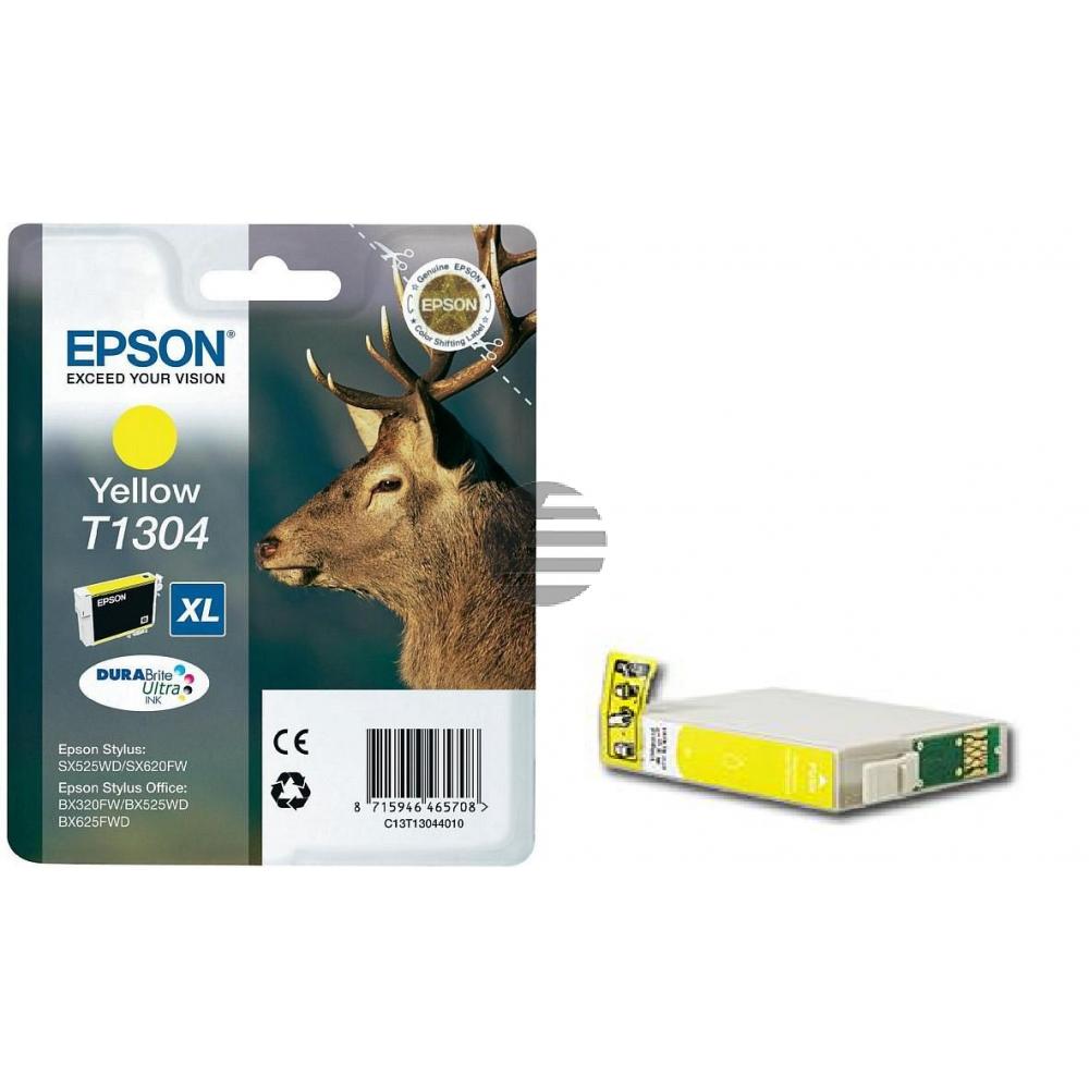 Epson Tintenpatrone gelb HC (C13T13044012, T1304)