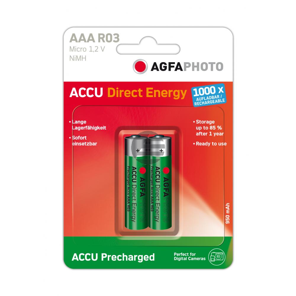 132-803944 AP MICRO BATTERIEN (2) Ready-to-Use Accu 950 mAh AAA