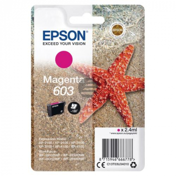 Epson Tintenpatrone magenta (C13T03U34020, 603)