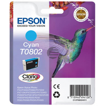 Epson Tintenpatrone cyan (C13T08024010, T0802)