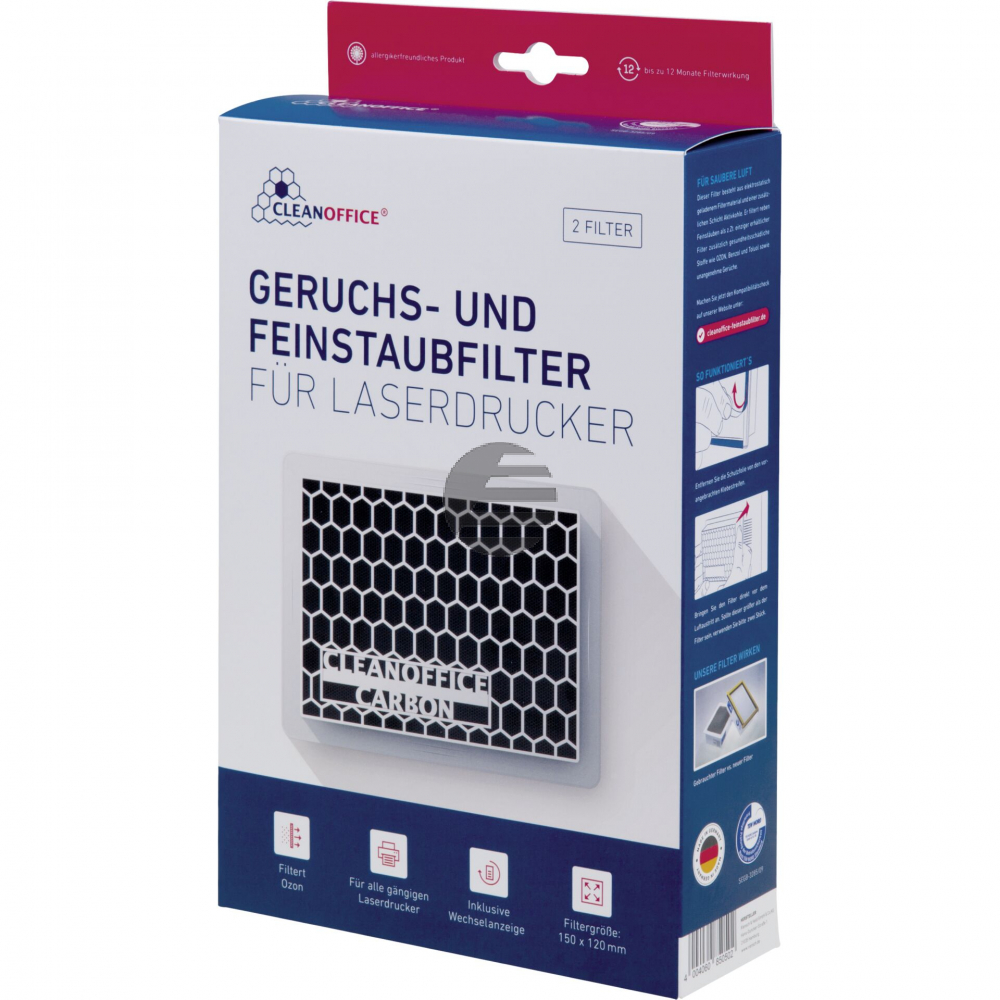 CLEANOFFICE PRO FEINSTAUBFILTER (2) 8302020 fuer Laserdrucker
