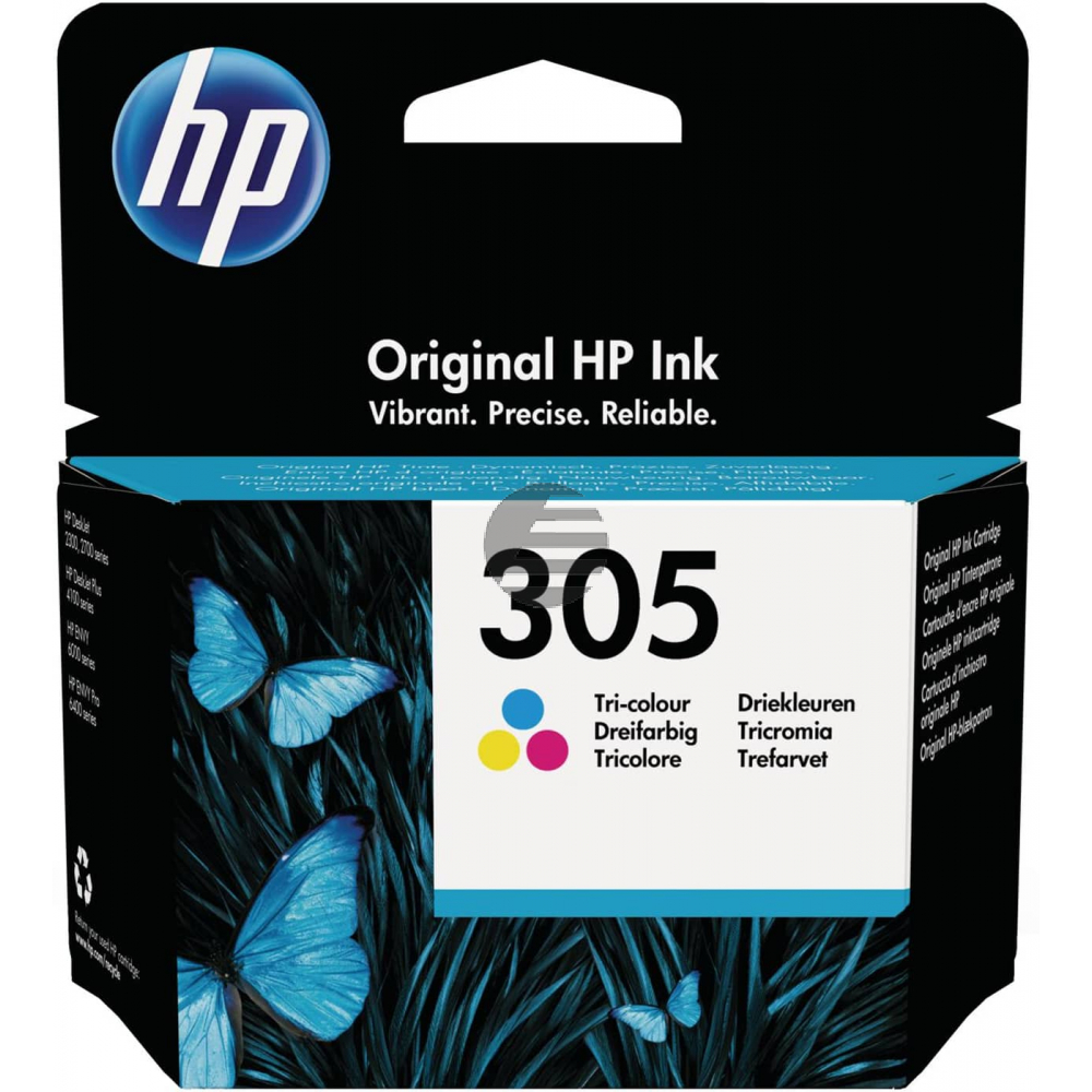 HP Tintendruckkopf cyan/magenta/gelb (3YM60AE#ABE, 305)