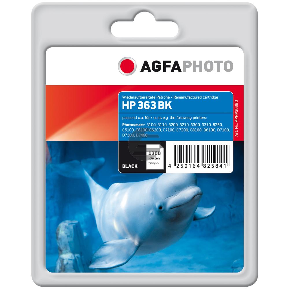 Agfaphoto Tintenpatrone schwarz HC (APHP363BD) ersetzt 363XL