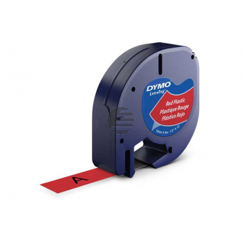 Dymo Schriftbandkassette rot (S0721630, 91203)