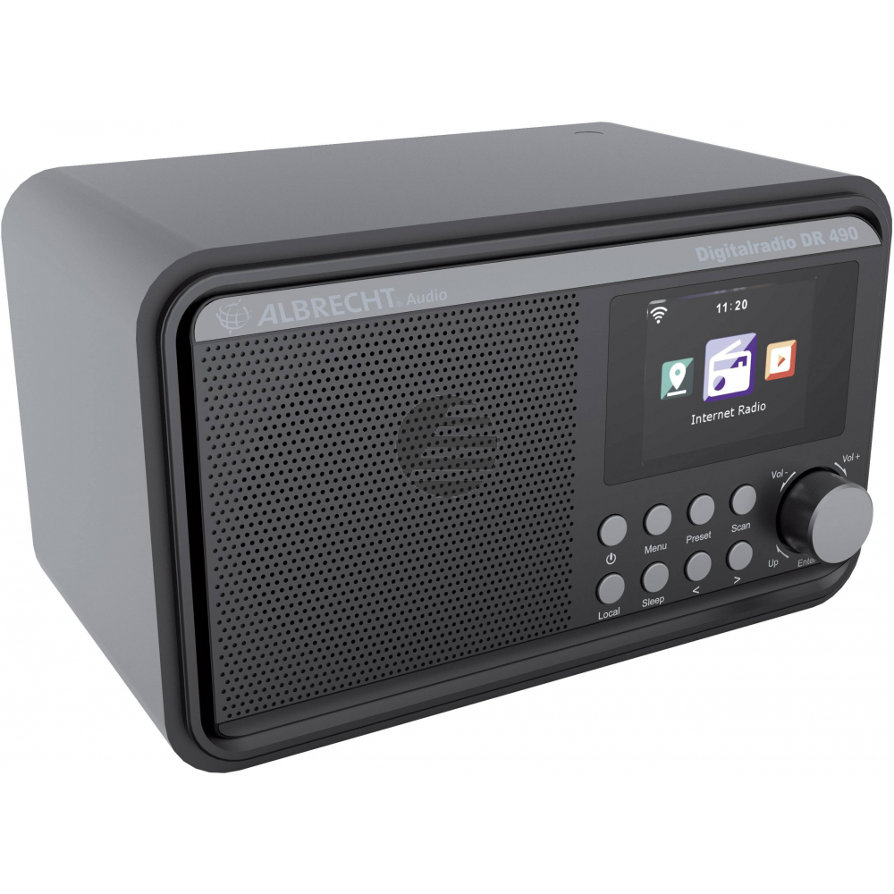 Albrecht DR  490, Hybridradio mit Internetradio, DAB+ und UKW, schwarz