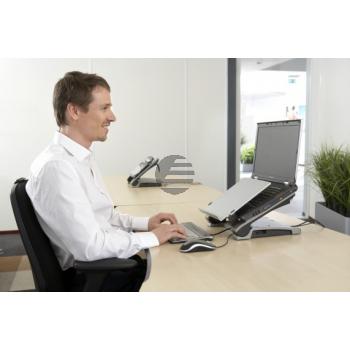 BNEPRM340 BAKKER NOTEBOOKSTAENDER Ergo T340 silber-schwarz Kunststoff BNEPRM340 BAKKER NOTEBOOKSTAENDER Ergo T340 silber-schwarz Kunststoff