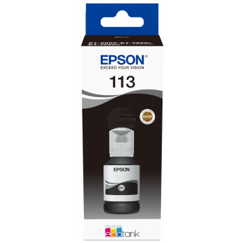 Epson Tintennachfüllfläschchen schwarz (C13T06B140, 113)