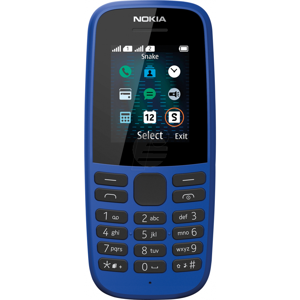 Nokia 105 Dual-SIM (2019) blue