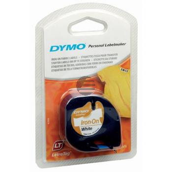 Dymo Schriftbandkassette Aufbügelschrift schwarz/weiß (S0718840, 18768)
