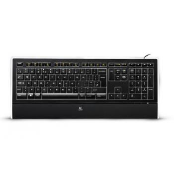 Logitech K740 Illuminated Keyboard USB schwarz