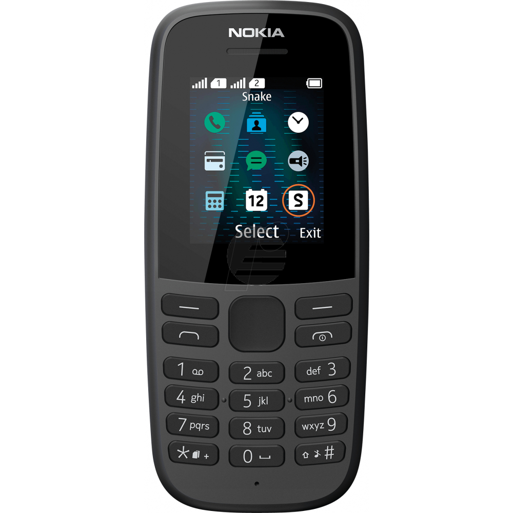 Nokia 105 Dual-SIM (2019) black