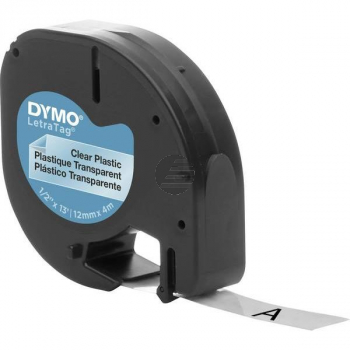 Dymo Schriftbandkassette schwarz/transparent (S0721530, 12267)