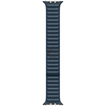 40mm Baltic Blue Leather Link - Large